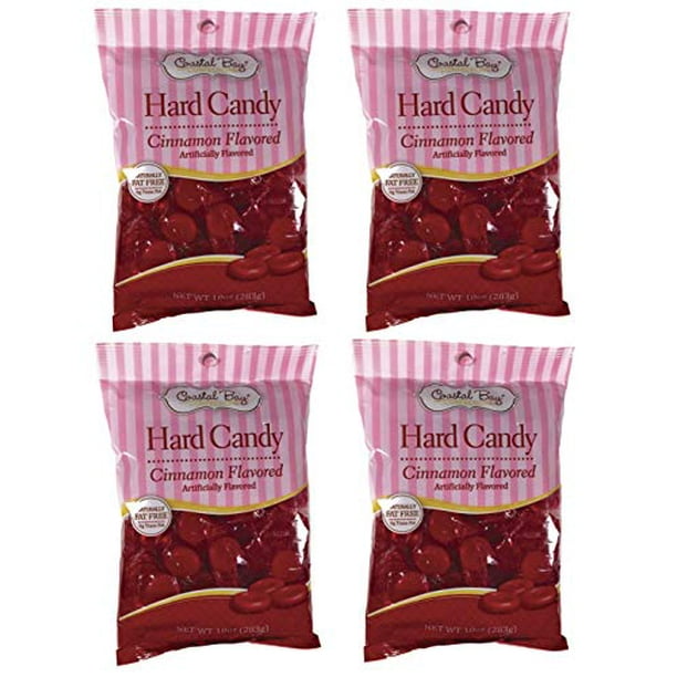 Coastal Bay Cinnamon Flavored Hard Candy 10oz bags (4 Pack)