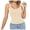 Beige, variant on vigerkar Womens Lace Trim Ribbed Tank Tops Scoop Neck Fitted Sleeveless Shirts Cute Going Out Camisole Solid Color Top (Beige, M)
