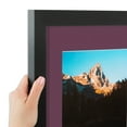 thumbnail image 6 of ArtToFrames 20x28" Matted Picture Frame with 16x24" Single Mat Photo Opening Framed in 1.25" Satin Black and 2" Ruby Mat (FWM-3926-20x28), 6 of 8