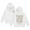 White, variant on SonxaHe Toddler Girl's Hoodies Sweatshirts Letter Prints Thick Warm Winter Comfy Loose Hoodie Black,Sized 2-3