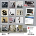 thumbnail image 2 of Banksy's Graffiti | 2024 12x24" (Hanging) Wall Calendar | BrownTrout, 2 of 8