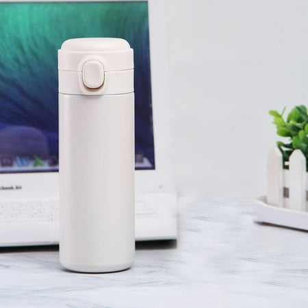 

MINM Simple Stainless Steel Pea Cup Outdoor Portable Small Capacity Bounce Cover Double Vacuum Insulation Cup