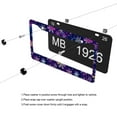 thumbnail image 5 of Colorful Snowflakes License Plate Frames for Women Men Car Plate Holder Cover Metal Tag Aluminum Car Accessories Front Rear Plate Decor, 5 of 6