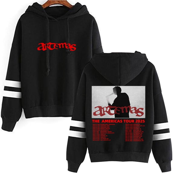 Artemas Pocket free neutral fashion trend long sleeved hooded sweatshirt