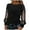 A-Black, variant on ChaoLingNeng Ladies Tops And Blouses Long Sleev, Black Elegant Year's Eve Outfit Sequins Top Modern Casual with Glitter Tops Autumn Winter Large Sizes Long Sleeve Tunic Holiday Party Blouses