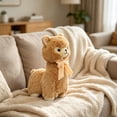 thumbnail image 6 of Cuddly White Alpaca Llama Lamb Toy - 9.84" Stuffed Animal Cushion Plush Doll, Kawaii Plushie, 6 of 6