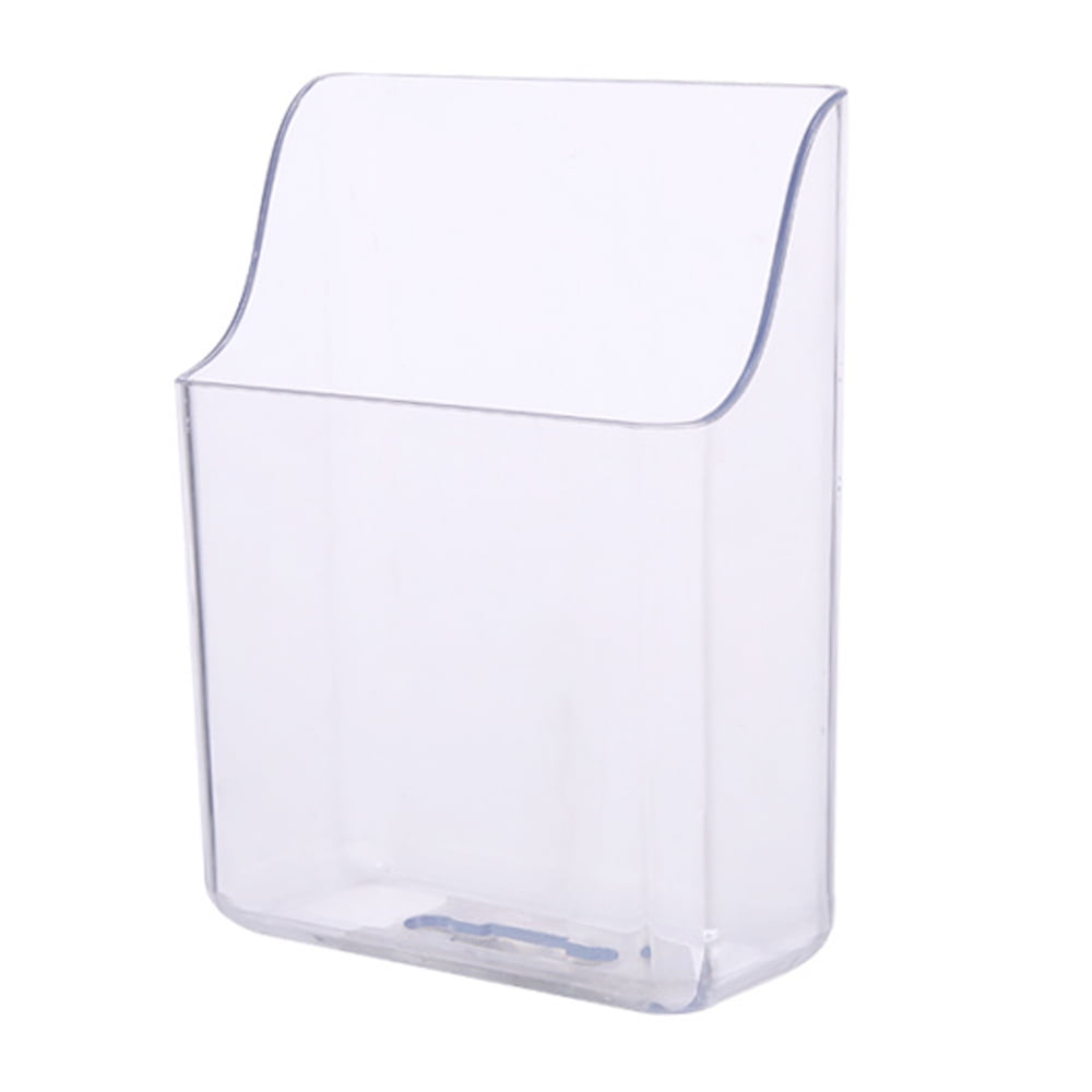 Remote Control Storage Box TV Remote Holder WallMounted Office Organization Transparent