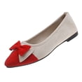 thumbnail image 3 of Gealkoca Women Fashion Bowknot Flats Comfortable Pointed Toe Dress Shoes Ballet Flats Shoes for Women Casual Dressy Shoes for Work Office Walking, 3 of 6