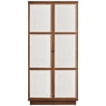 thumbnail image 4 of Capri 70" Tall Wood Grain Storage Cabinet in Walnut, 4 of 10