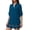 Navy, variant on Women's Cover Up Tunic Dress V Neck Roll Up Sleeves Crochet Hem Beach Swimsuit Wrap Summer Vacation Plus Size Kaftan Top
