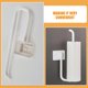 thumbnail image 3 of Soporte para toallas de papel de cocina, estante de plástico para colgar en la pared, para papel higiénico, color blanco, 3 of 6