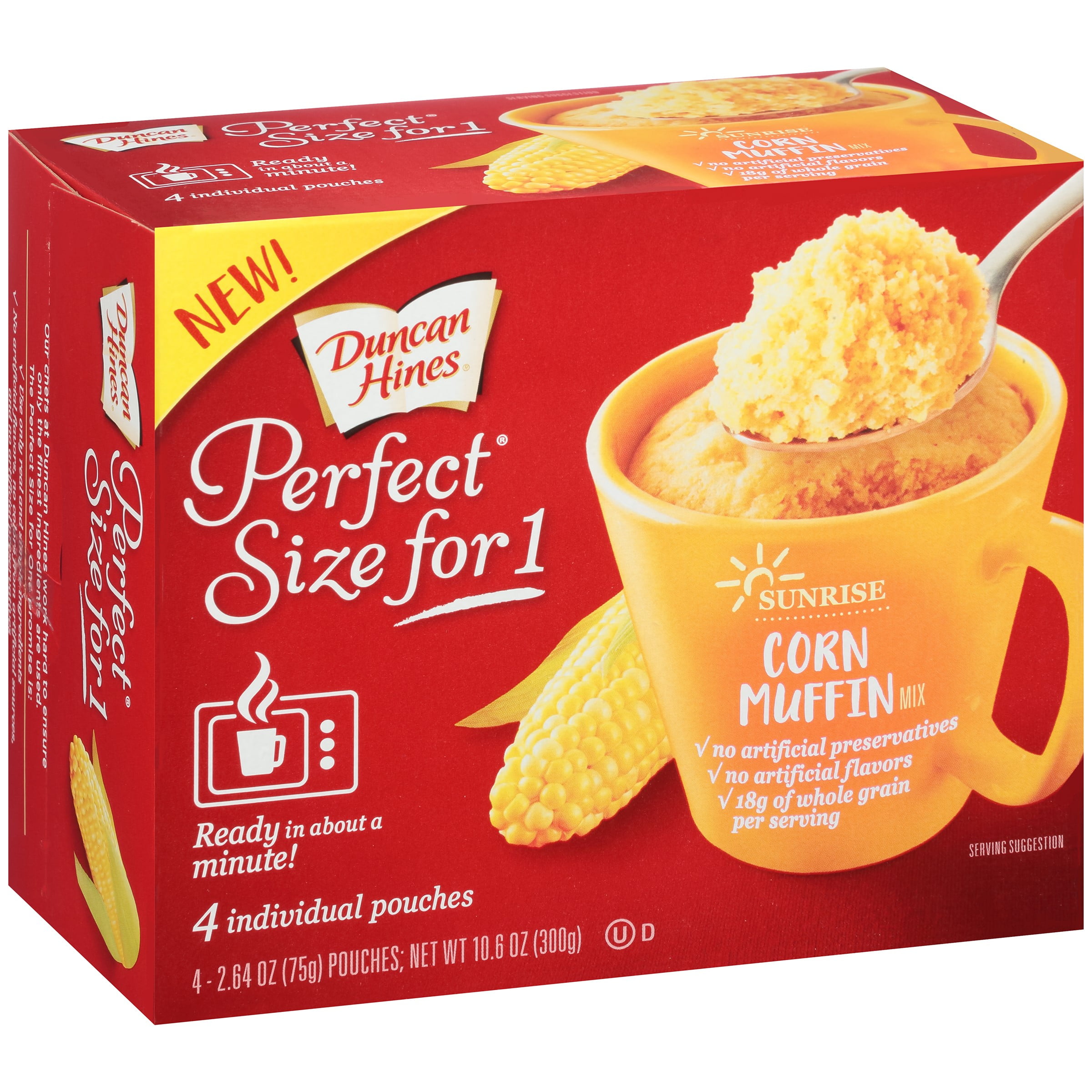 Duncan Hines Perfect Size, Corn Muffin, 10.6 Oz by Pinnacle Foods