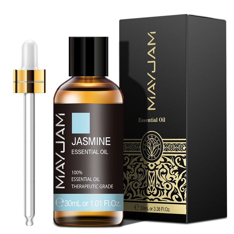 Jasmine Essential Oil for Diffuser Pure and Natural Aromatherapy Oil for  Hair & Skin Care Body Massage DIY Perfume 4 fl. Oz Green-jasmine 4 Fl Oz  (Pack of 1)