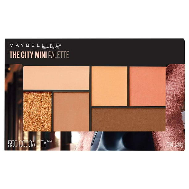 Paleta de sombras de ojos Maybelline New York The City Mini, Cocoa City, 0.14 onzas