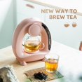 thumbnail image 5 of Pod and Grounds Single-Serve Coffee Maker, 2 in 1 One Cup Coffee Machine Compatible with K-Cup Pod & Coffee Grounds/Tea, Compact Design, 4-8oz, Pink, 5 of 5