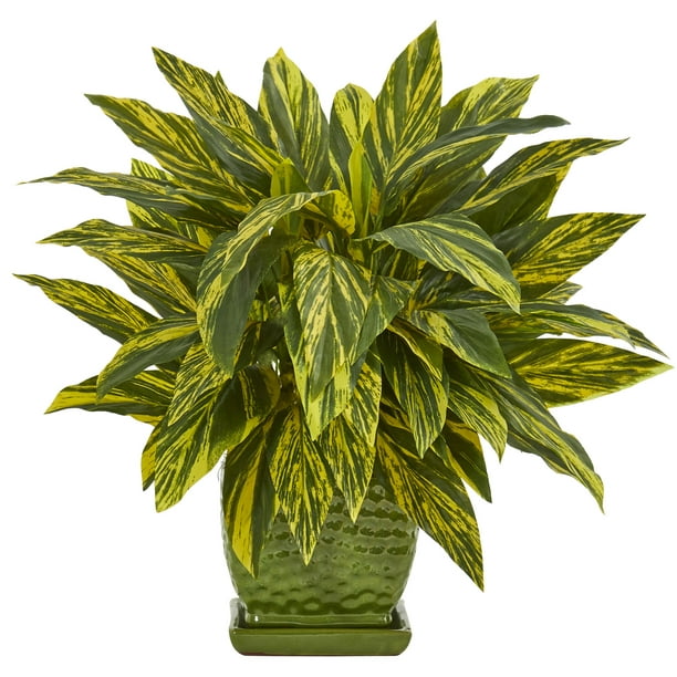 Nearly Natural Tradescantia Artificial Plant in Green Planter Walmart