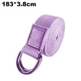 thumbnail image 2 of Yoga Strap Athletic Stretch Band with Adjustable Metal D-Ring Buckle Loop, 2 of 5