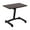 Walnut, variant on Seville Classics airLIFT® Height Adjustable Mobile Rolling Laptop Cart Desk w/ Wheels, Walnut, Flat (24")