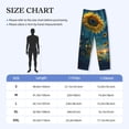 thumbnail image 4 of Lsque Sunflower Castle Starry Sky Print Men's Pajama Pants, Lounge Pant - Comfortable Home Wear,Elastic Waistband, Stylish Design-Small, 4 of 9