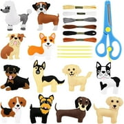Fangsheng Puppy Sewing Kit for Kids, DIY Crafting Animal Felt Plushie, Sewing Kit for Kids, Educational Beginners Sewing Set for Boys and Girls
