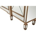 thumbnail image 6 of Elegant Decor Contempo 4 Door 72" Mirrored Sideboard in Hand Rubbed Antique Gold, 6 of 12