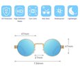 thumbnail image 2 of Las gafas de sol redondas retras de la pierna del resorte del marco forman las gafas de sol de la tendencia, hechas de aleación, TAC, 2 of 5