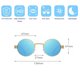 thumbnail image 2 of Las gafas de sol redondas retras de la pierna del resorte del marco forman las gafas de sol de la tendencia, hechas de aleación, TAC, 2 of 5