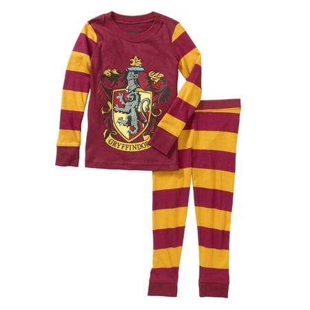 Harry Potter Boys' Gryffindor Long Sleeve Tight Fit Sleep Set - Walmart.com