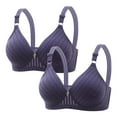 thumbnail image 1 of Yuyuzo 2PCS Wireless Bra for Women Push up Comfy Seamless Bralettes Soft Full Coverage Everyday Bra, 1 of 4