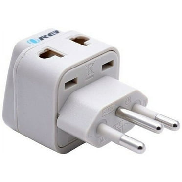OREI US to Brazil Type N Travel Adapter Plug Universal 2 in 1 CE Certified RoHS Compliant ((DB-11C))