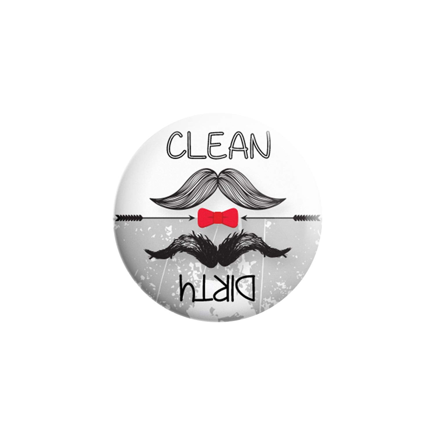 Buy Dishwasher Clean Dirty Sign 3 Inch Round Black & White