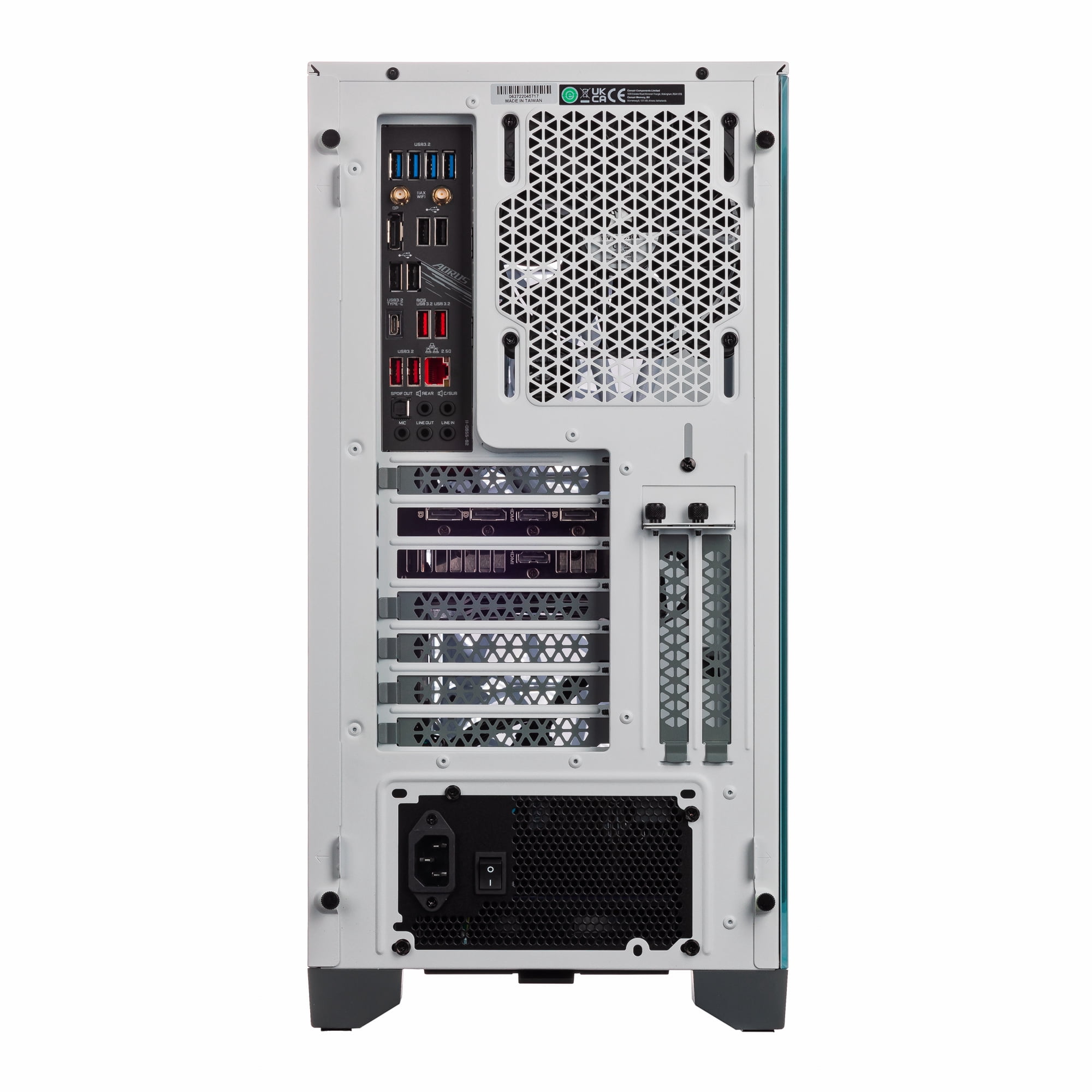 Velztorm Argentux Gaming Desktop PC White (Intel i7-10700F 8-Core, 32GB DDR4, 1TB SATA SSD, Radeon RX 6900 XT 16GB, 360mm AIO, RGB Fans, 750W PSU, AC WiFi, BT, Win10P) VELZ0014