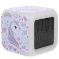 thumbnail image 2 of Horloge Numérique Utile, Motif Licorne LED, Réveil Électronique, Horloge LED Adorable pour Maison Chambre (03 Motif), 2 of 7