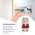 thumbnail image 3 of 230V Home Hotel Circuit Breaker Replacement Bedroom Breaker Living Single Handle Power Main Switch Controller Component Accessories 16A, 3 of 7