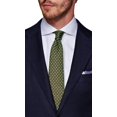 thumbnail image 3 of Mens Side Vent 2-piece Navy Cotton Modern Fit Suit Luciano, 3 of 7