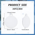 thumbnail image 2 of 30pcs Sublimation Aluminum Blank Flat Round Aluminum Stamping Tag Blank Dog Tag Double Sided Transfer Tags, 2 of 6