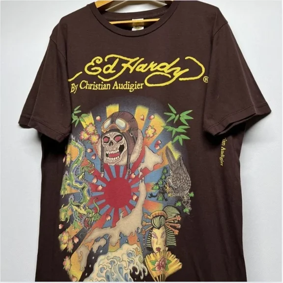 Vintage Y2k Rare Ed Hardy T-Shirt 00’s Retro Style Unisex Tshirt