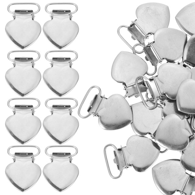30 pinzas metálicas para ropa, con forma de corazón, para sujetar sábanas.