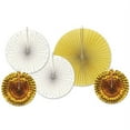 thumbnail image 5 of Beistle Christmas Party Decorative Assorted Paper & Foil Decorative Fans Assorted (5 Per Package) - 12 Pack, 5 of 7