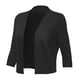 thumbnail image 5 of Cárdigan para mujer GoMee con frente abierto y manga 3/4, negro, talla M, 5 of 6
