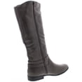 thumbnail image 2 of Style & Co Women's Kindell Faux Leather Round Toe Riding Boots Grey  Size 6.5 M, 2 of 2