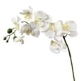 thumbnail image 2 of 9 Heads White Orchids Artificial Flowers 27.2'' Long Branch Artificial Orchids That Look Real Faux Orchid Stems Lifelike Fake Silk Orchid Flowers for Vase Table Centerpieces Wedding Room Home Decor, 2 of 6