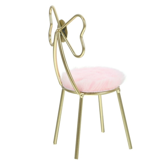 SOPOTUTU Iron Dollhouse Chair with Cushion for Hobbyists Decorative 1Pack