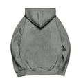 thumbnail image 5 of Leidass Women's Oversized Pink Hoodie Sweatshirt, Casual Long Sleeve Pullover with Pocket, Soft and Cozy for Everyday Wear Light Gray 2XL, 5 of 8
