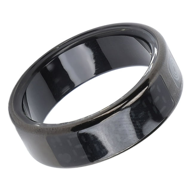 Fitness Tracker Ring, APP Control Touch Screen Multiple Sport Modes Smart Tracking Ring Stainless Steel Smart Ring for Parties 8 Inner Diameter 16mm/0.62in,9 Inner Diameter