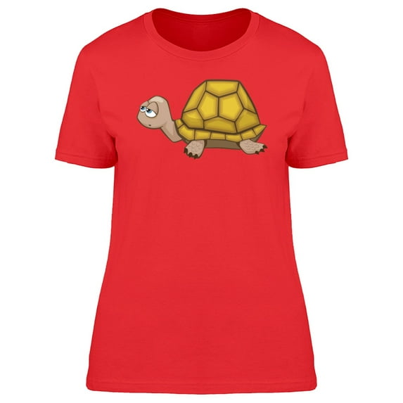Cute Sleepy Turtle Cartoon Tee Women's -Image by Shutterstock