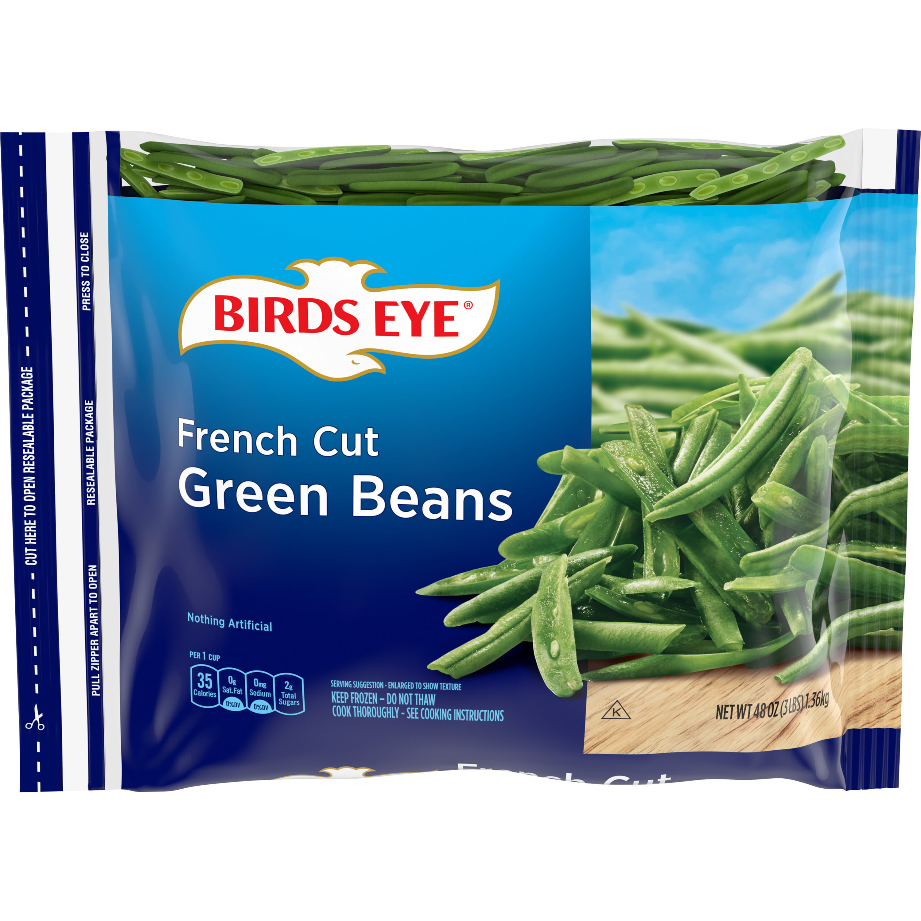 Birds Eye French Cut Green Beans, Frozen Green Beans, 48 Oz - Walmart