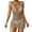 Khaki, variant on Delayuji Women's Knit Textured Crochet Overlay Spaghetti Strap Short Dress Beach Cover Up Swimsuit Cover Ups Blue A Polyester-Cotton Blend Spring Tops for Women