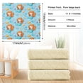 thumbnail image 3 of 6 Pieces of Kitchen Towels Ultra Soft Absorbent Quick Drying Dish Cloths 11×11inch Little Mermaids and Seashells, 3 of 9