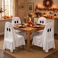 thumbnail image 4 of Halloween Ghost Chair Covers, 47 x 79 Inches Spooky Face Sign for Halloween Party Home Dining Room Office Decor, 4 of 5